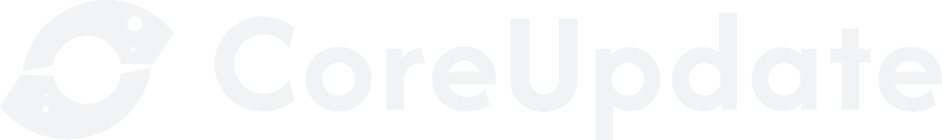 CoreUpdate - Logo blanc